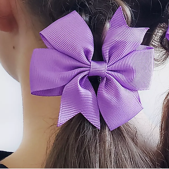 Leylak Kurdele Klipsli Çocuk ve Bebek Tokası 2 'Li Set