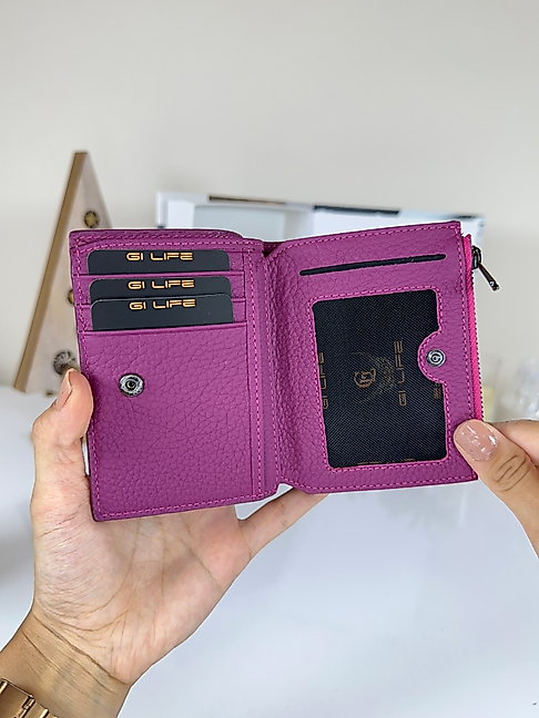 Jordan 2044 Ünisex Pembe Renk Hakiki Deri Fermuarlı
