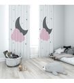 Minibabyrooms Ay Yıldız Bulut Temalı Fon Perde