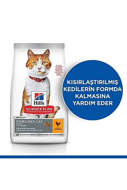 Young Sterilised Tavuklu Kısırlaştırılmış Kedi Maması 3 Kg