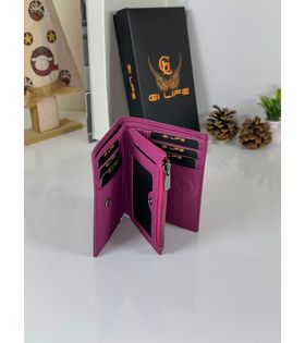 Jordan 2044 Ünisex Pembe Renk Hakiki Deri Fermuarlı