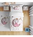 Minibabyrooms Ayda Oturan Kız Temalı Nevresim Takımı