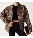 Leopar Desenli Bomber Ceket