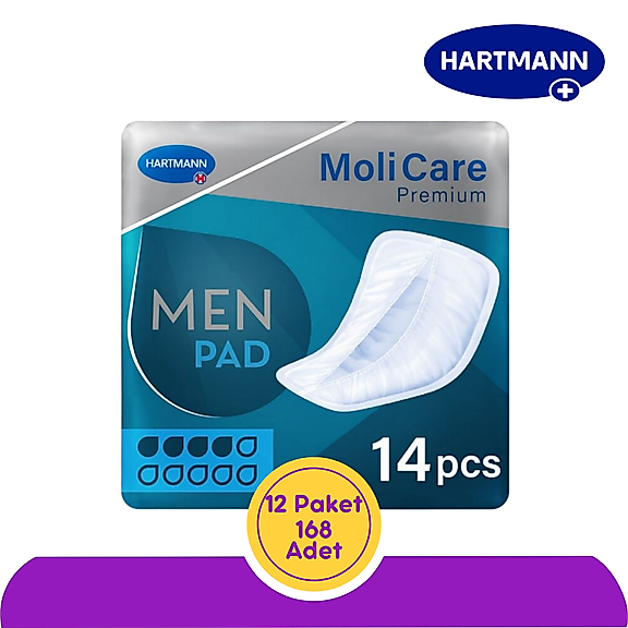 Hartmann MoliCare Men Pad Erkek Mesane Pedi 4 Damla 14'lü (12 paket)