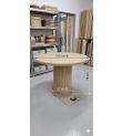 BOHEM TARZI BOYANABİLİR HAM MDF YUVARLAK MASA ( 100 CM X 78 CM )