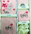 10 Parça Hastane Çıkış Seti Pembe Renk Baby Tavşan Kalp Desenli