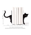 Kedi Model Kitap Tutacağı - Hediyelik, Estetik Ve Dekoratif Kitap Tutucu ( 2li Set ) Siyah