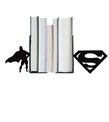 Metal Kitap Tutucu Superman Figürlü Kitap Desteği, Dekoratif Kitaplık