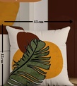 Özel Tasarım Bal Rengi Palmiye Desenli 4lü Dijital Baskılı Kırlent Yastık Kılıfı 43x43 Cm 019