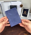 Pasaport Kabı Hakiki Deri ve Valiz Etiketi Lacivert Renk