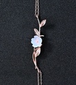 BLK0007-MDA Manolya Çiçeği Asaleti Rose Renk Gümüş Bileklik