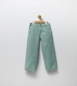 Ham Kot Renkli Pantolon Yeşil OV- 7056
