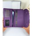 Leorina 2049 Mor Cüzdan Telefon Bölmeli