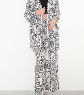 Kimono Takım Siyahdesenli - 10553.1095.