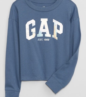 Kız Çocuk | Mavi Gap Logo T-Shirt