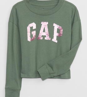 Kız Çocuk | Yeşil Gap Logo T-Shirt