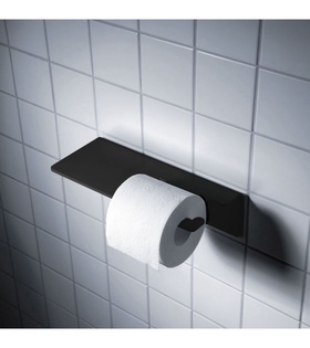 Siyah Modern Tuvalet Kağıdı Askısı, Wc Kağıtlık