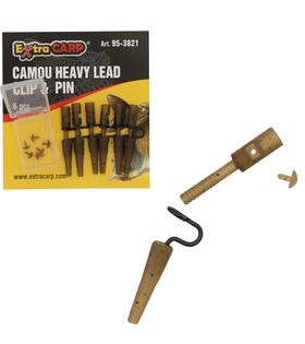 Camou Heavy Lead Clip & Pin 6