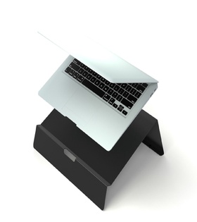 SİYAH Tüm Modellerle Uyumlu Çelik Notebook Laptop Standı Yükseltici Altlık