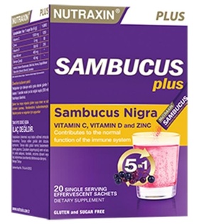 Nutraxin Sambucus Plus Nigra 20 Efervesan Tablet