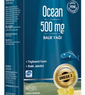 Ocean Omega 3 Balık Yağı 500 mg 60 Kapsül