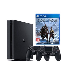 Sony Playstation 4 Slim 1 TB Oyun Konsolu + 2. Playstation Kol + God Of War Ragnarok PS4 Oyun İthalatçı Garantili