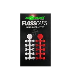 Floss Caps White Red