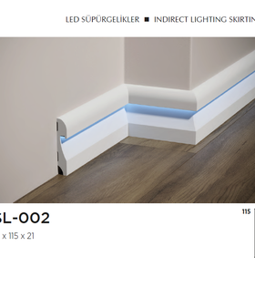 ASL-002 Folyolu LED Süpürgelikler (240 cm Boyunda, 2 Adet) Hızlı ve Güvenli Online Satın Alın