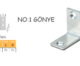 L Gönye No:1 ( 16 mm X 25 mm X 25 mm )