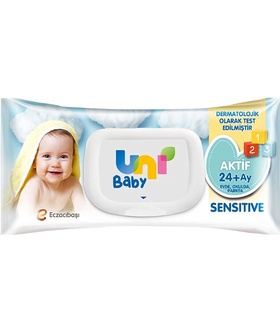 Uni Baby Aktif Sensitive Bebek Islak Mendil 24+ Ay 52 Adet