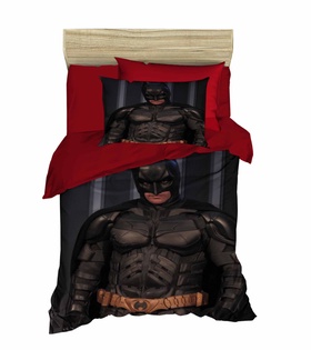 3D Tek Kişilik Batman Süper Kahraman Temalı Nevresim Takımı