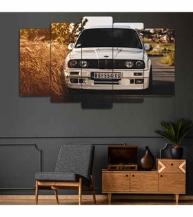 TABLO BMW E30 - 5 Parçalı Dekoratif Tablo
