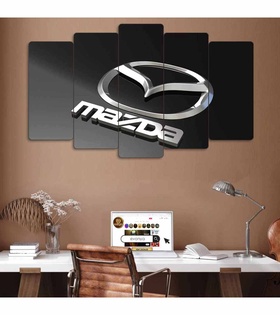 TABLO Mazda - 5 Parçalı Dekoratif Tablo