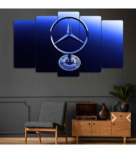 TABLO Mercedes-Benz - 5 Parçalı Dekoratif Tablo