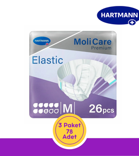 Hartmann MoliCare Premium Slip Super Plus Hasta Bezi 8 Damla Mor Paket (Medium) 26'lı (3 Paket)