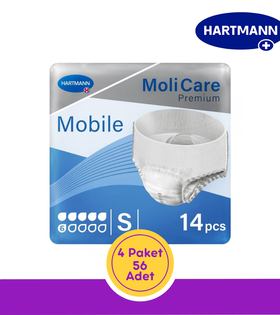 Hartmann MoliCare Premium Mobile Emici Külot 6 Damla Mavi Paket (Small) 14'lü (4 Paket)