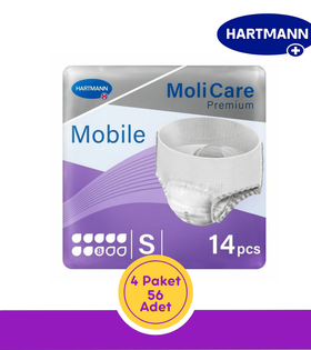 Hartmann MoliCare Premium Mobile Emici Külot 8 Damla Mor Paket (Small) 14'lü (4 Paket)
