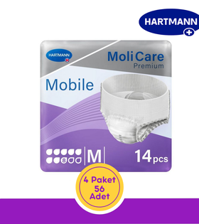 Hartmann MoliCare Premium Mobile Emici Külot 8 Damla Mor Paket (Medium) 14'lü (4 Paket)