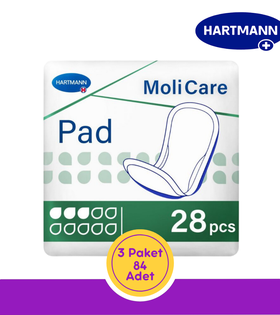 Hartmann MoliCare Pad Mesane Pedi 3 Damla (Medium) 28 Adet (3 Paket)