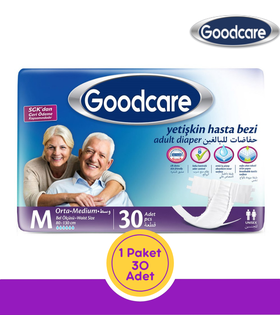Goodcare Belbantlı Yetişkin Hasta Bezi Orta (M) 30 Adet