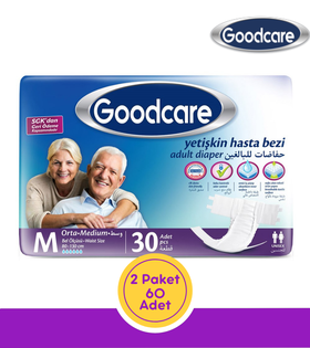Goodcare Belbantlı Yetişkin Hasta Bezi Orta (M) 60 Adet