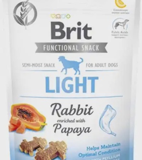 Brit Light Tavşan Etli ve Papayalı Köpek Ödül Maması 150gr