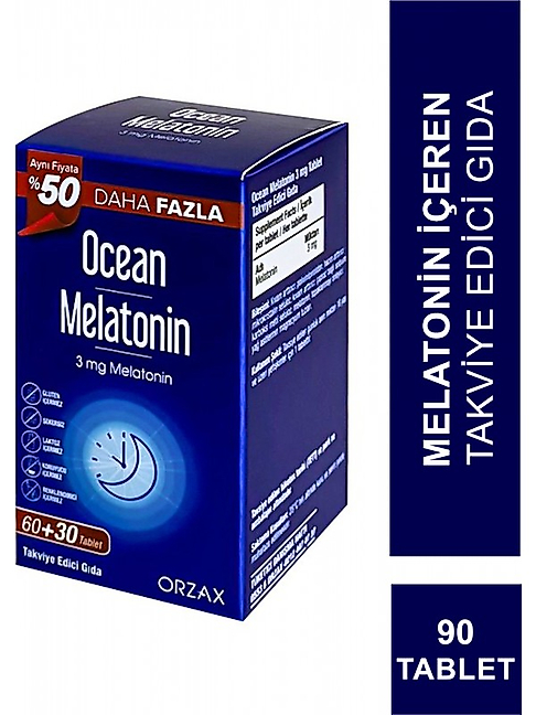 Ocean Melatonin 3 mg 60+30 Tablet - %50 Daha Fazla