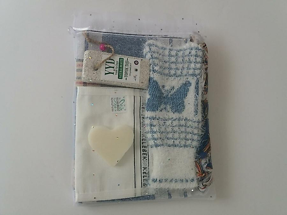 Klasik Peştemalli Hamam Seti 5'li(Tül kese içinde)