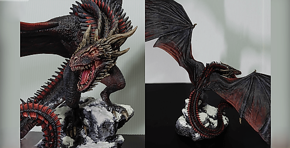 Viserion Ice Dragon 3D Printing Figurine