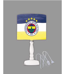 Minibabyrooms Fenerbahçe Desenli Ahşap Oyma Ayak Abajur