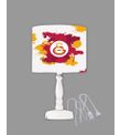 Minibabyrooms Galatasaray 2 Desenli Ahşap Oyma Ayak Abajur