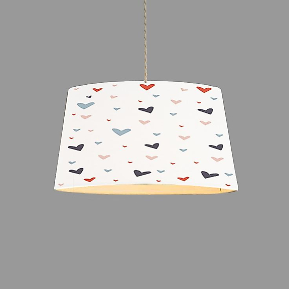 Minibabyroom Seksek ve Renkli Kalplar Temalı Çocuk Odası Sarkıt Avize