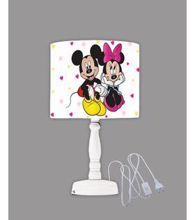Minibabyrooms Micky Mause Miny Mause Desenli Ahşap Oyma Ayak Abajur