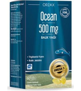 Ocean Omega 3 Balık Yağı 500 mg 60 Kapsül